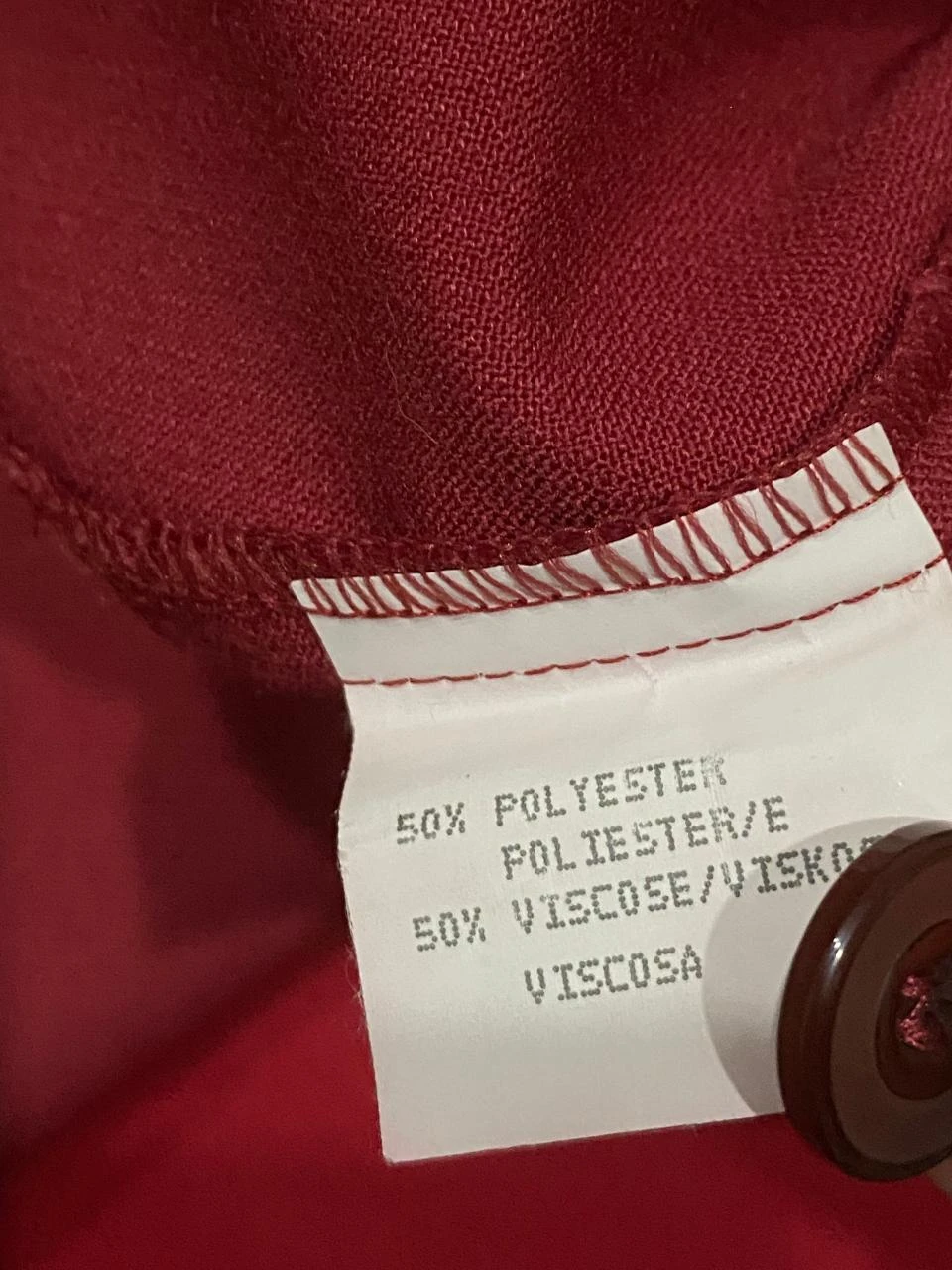 Blusa blazer vintage vermelha bordô corte descontraído Tamanho 42 – photo 7